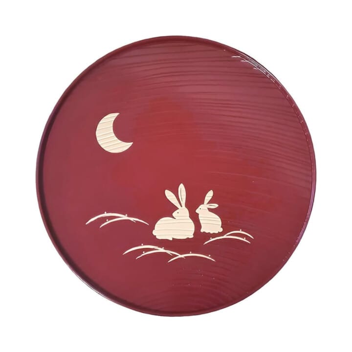 Moonlit Rabbit Japanese Serving Tray Moonlit Rabbit Japanese Serving Tray