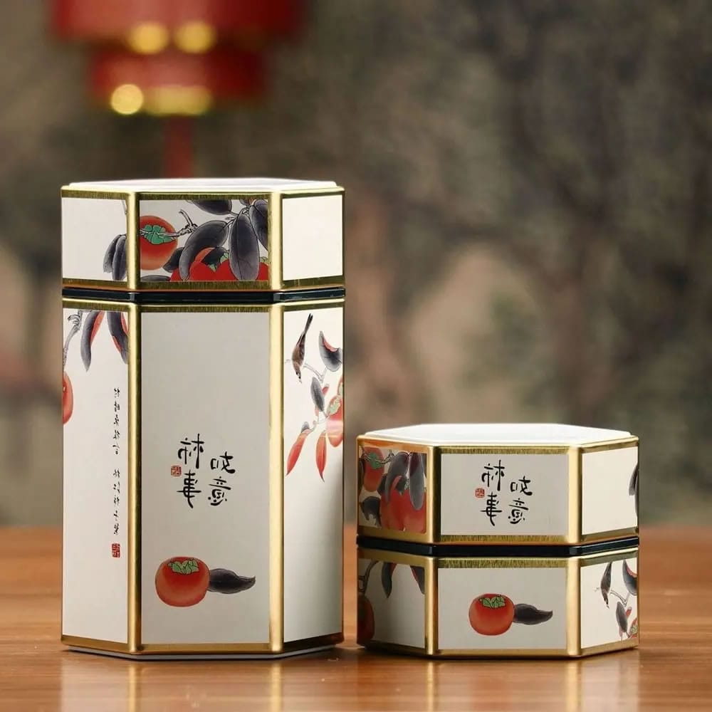 Persimmon Harmony Matcha Canister Persimmon Harmony Matcha Canister