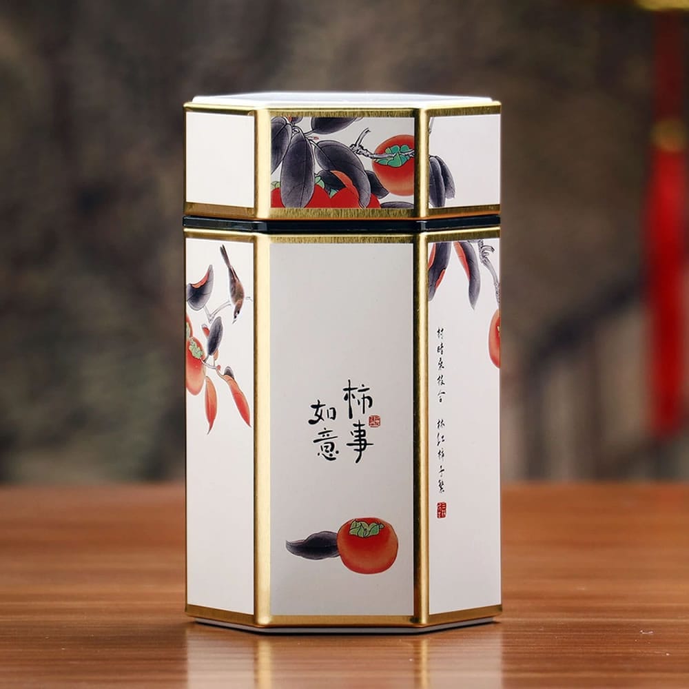 Persimmon Harmony Matcha Canister Persimmon Harmony Matcha Canister