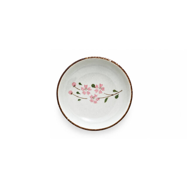Pink Sakura &Amp; Snowflake Condiments Dish Pink Sakura &Amp; Snowflake Condiments Dish