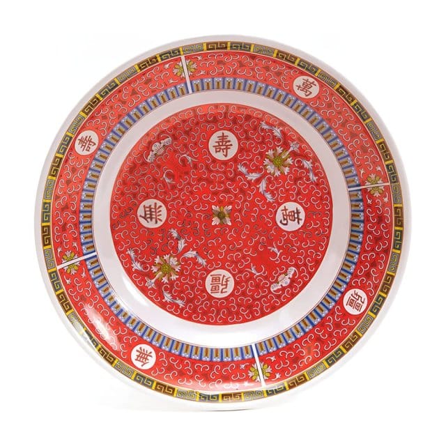 Shòu Longevity Round Large Deep Plate