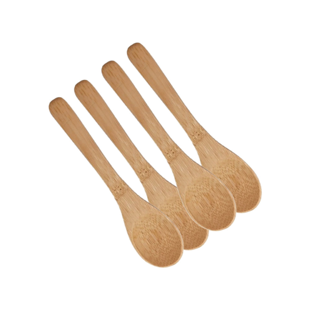 Small Bamboo Spoon 4 Pack