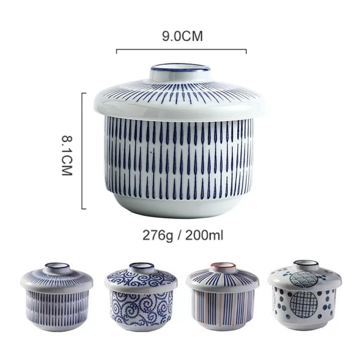 Chawanmushi Bowl &Amp; Lid Set