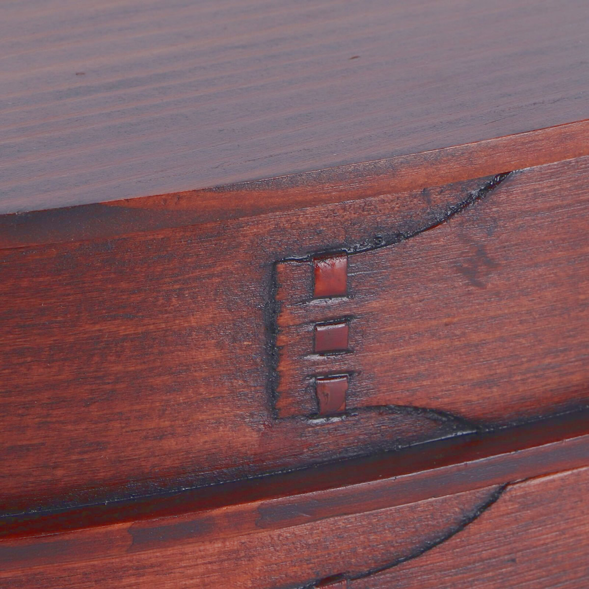 Wooden Bento Box Set Close Up
