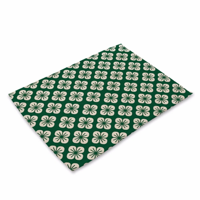 Green Geometric Placemat