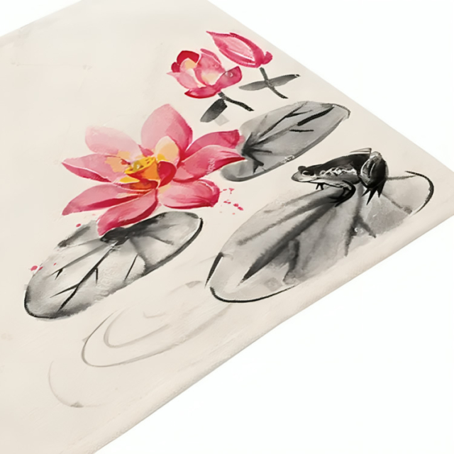 Lotus Flowers Cloth Placemat