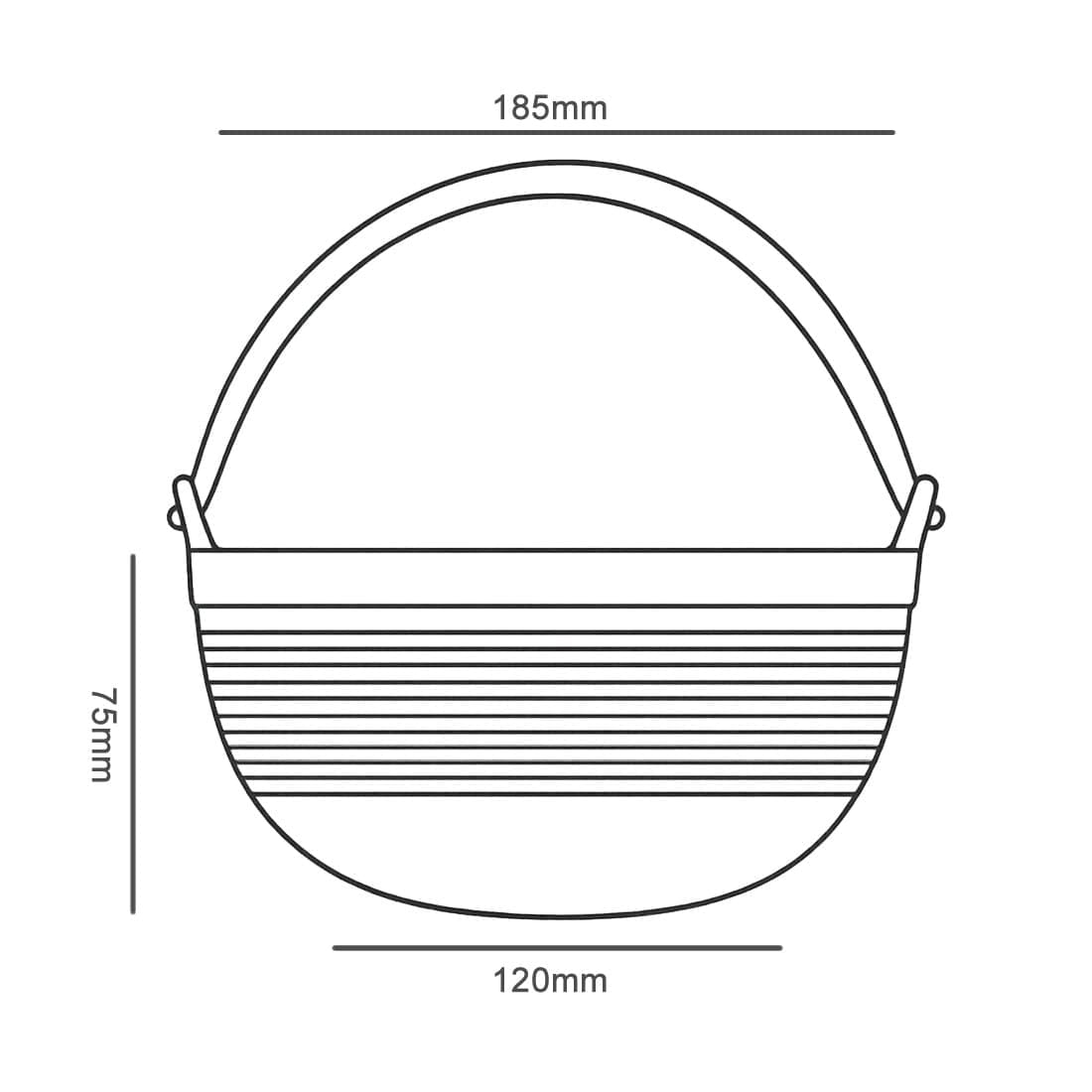 Sukiyaki Cast Iron Hot Pot Dimensions