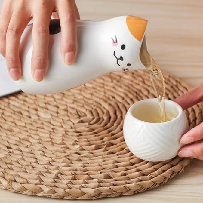Neko Sake Set Example Neko Sake Set Example