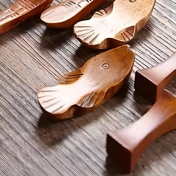 Wooden Koi Chopstick Rest