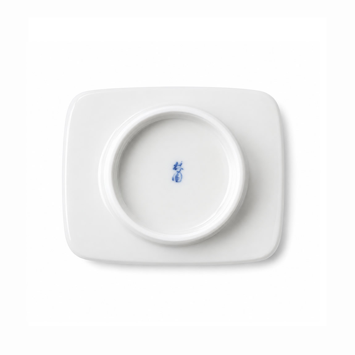 Kissho White Bamboo Sushi Plate Back Kissho White Bamboo Sushi Plate Back