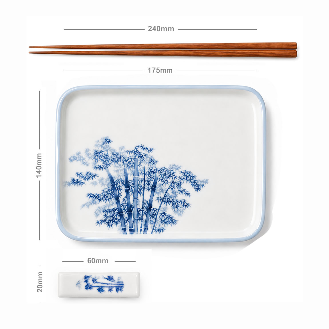 Kissho White Bamboo Sushi Plate Set Dimensions Kissho White Bamboo Sushi Plate Set Dimensions