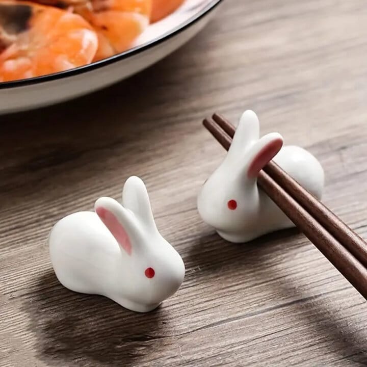 Cute Bunny Chopstick Holders Cute Bunny Chopstick Holders