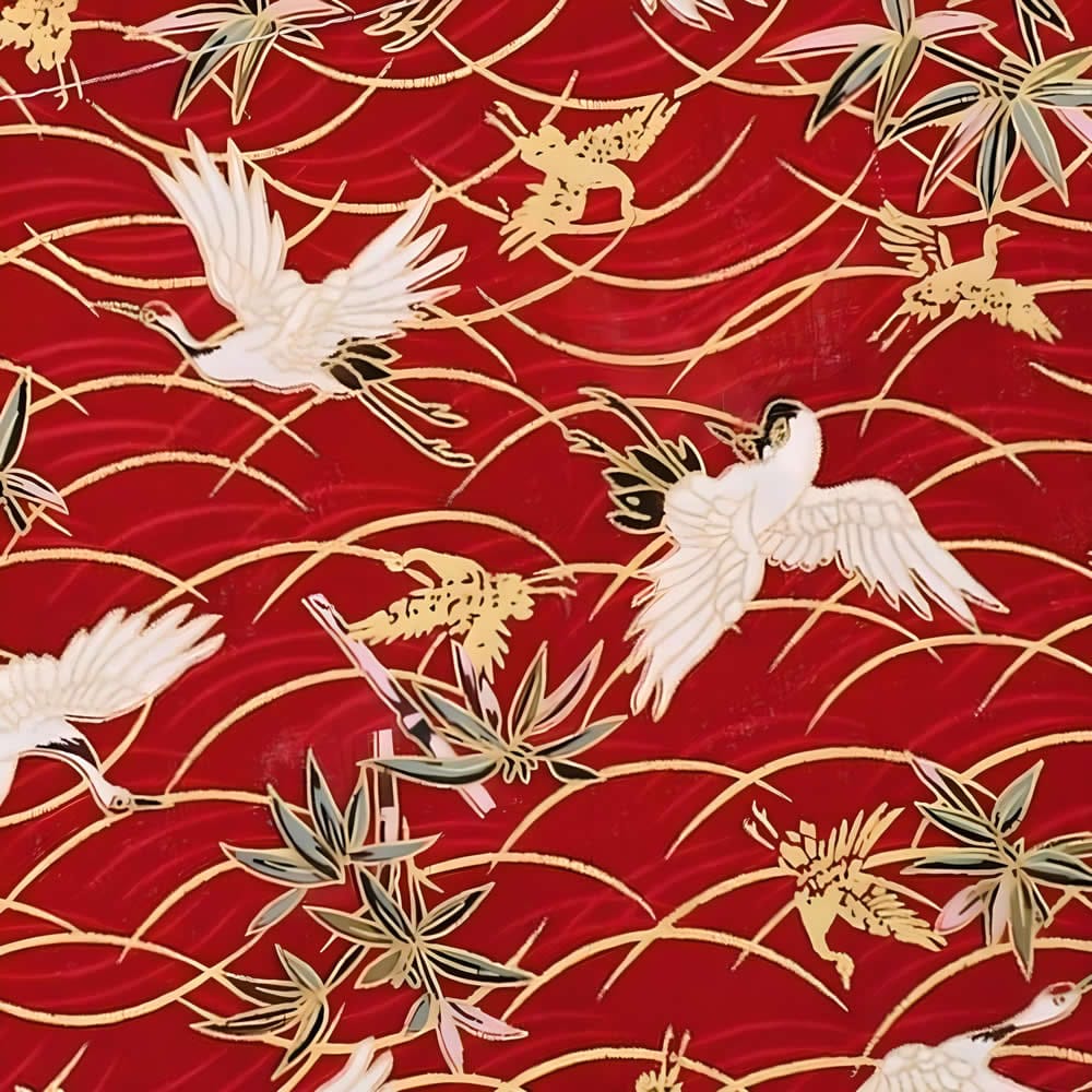 Japanese Cranes Bag Design Japanese Cranes Bag Design