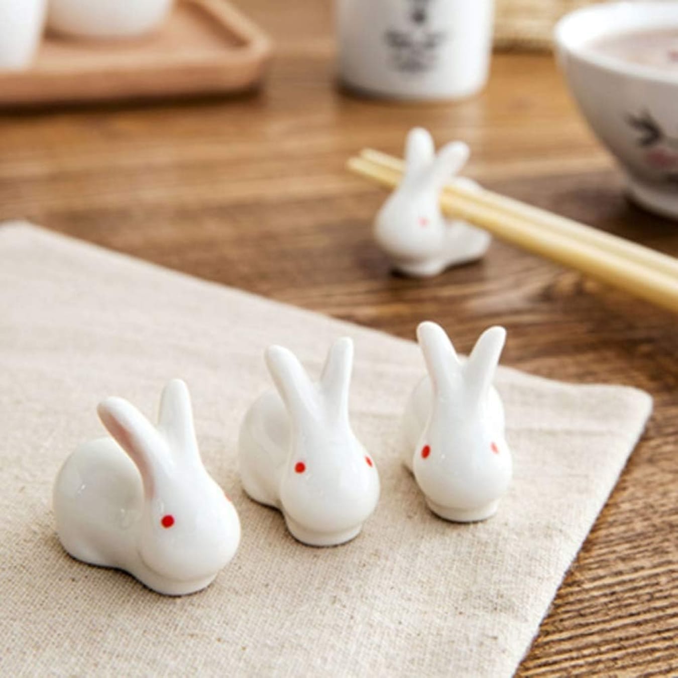 Cute Bunny Rabbit Chopstick Holders Cute Bunny Rabbit Chopstick Holders