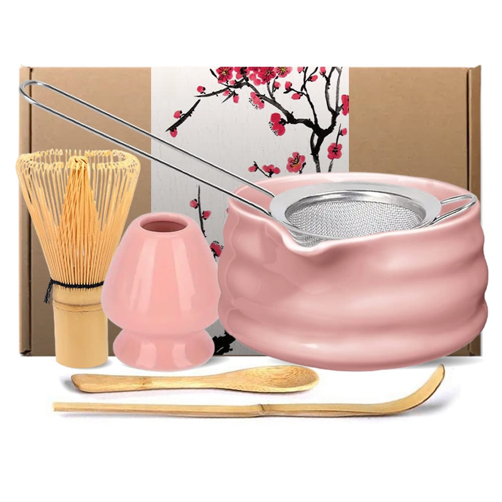 Petal Pink Matcha Tea Set & Accessories Petal Pink Matcha Tea Set & Accessories