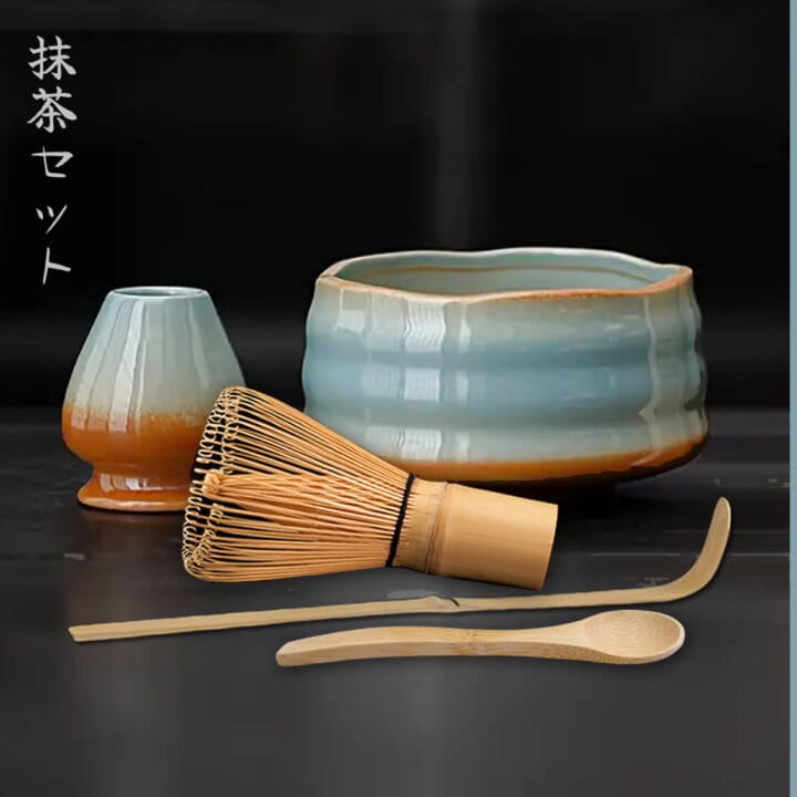 Rikyu Midori Matcha Whisk &Amp; Bowl Set