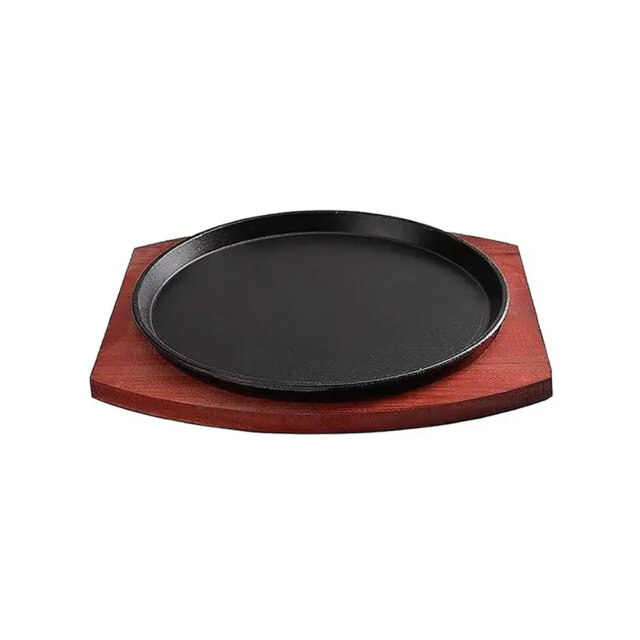Round Cast Iron Sizzle Plate