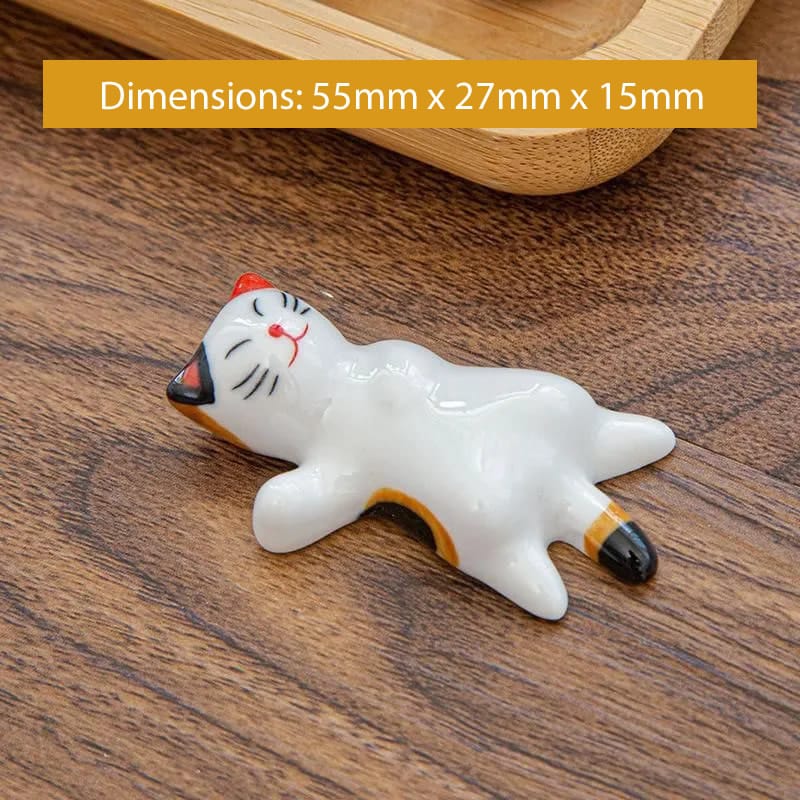 Sleepy Neko Chopstick Rest Size Sleepy Neko Chopstick Rest Size