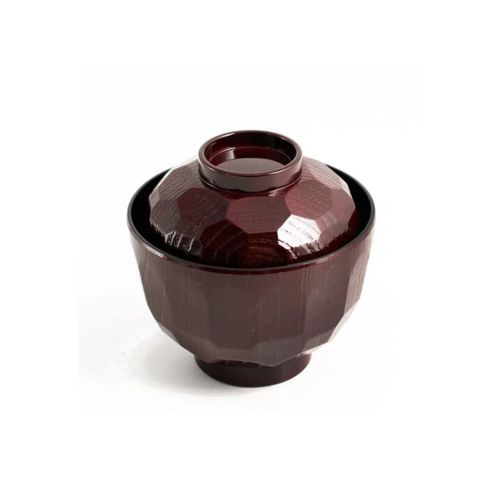 Kikkou Ebony Miso Bowl &Amp; Lid