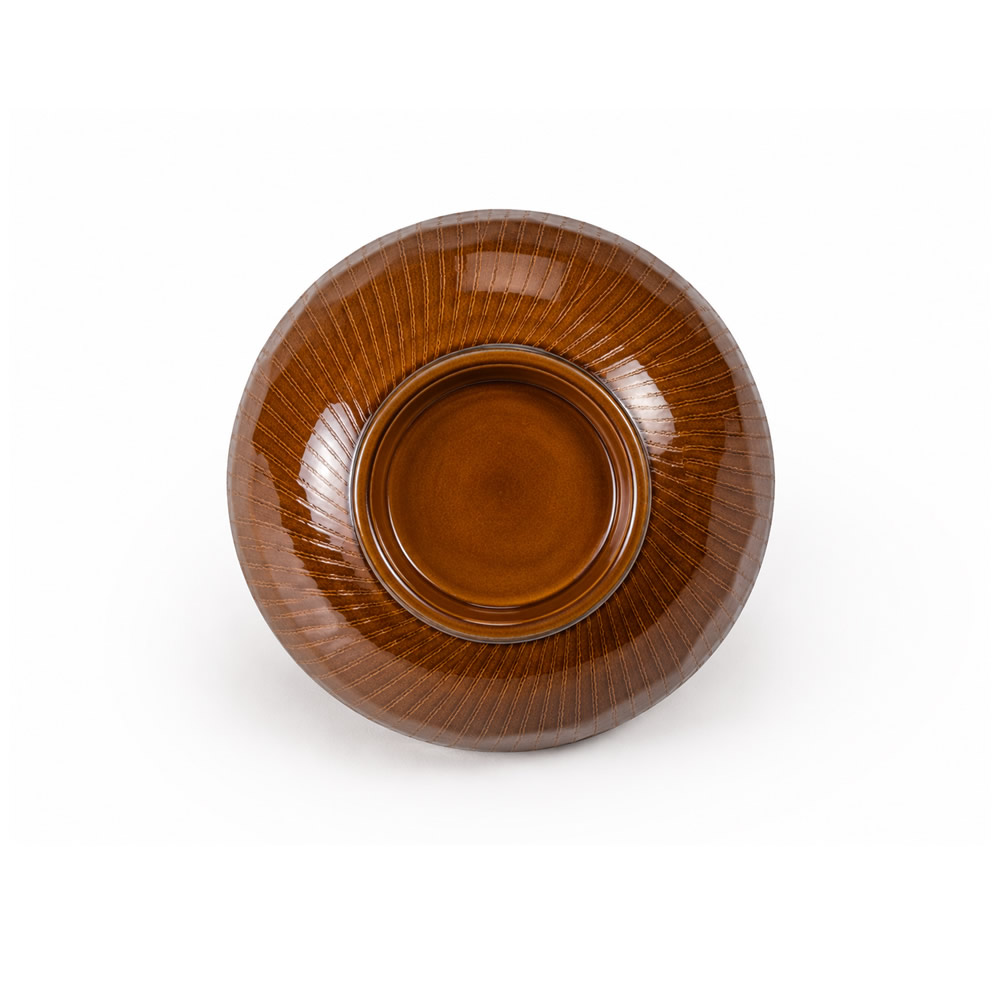 Lacquered Wood Grain Bowl