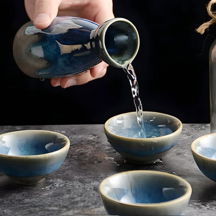 Seiran Tokkuri &Amp; Ochoko Sake Set Example