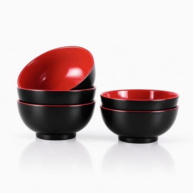 5 Pack Small Bowl & Spoon Set