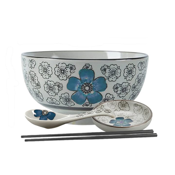 Teal Underglazed Donburi Bowl Set