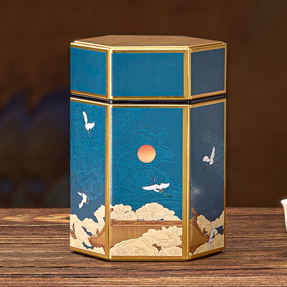 Golden Tsuru Matcha Caddy1