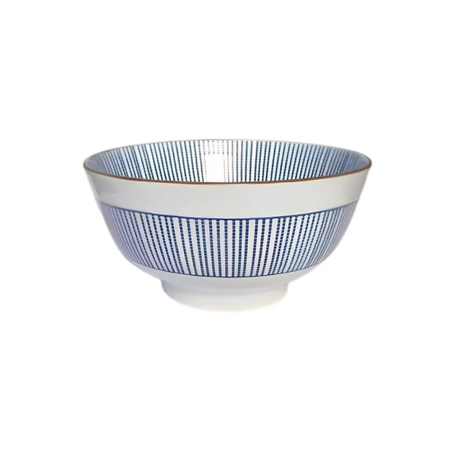 Hōshajō Blue Ceramic Donburi Bowl