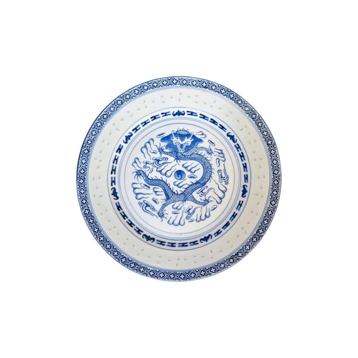 Jingdezhen Blue Chinese Dragon Side Dish 1