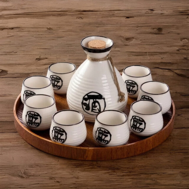 Sumi-Kanji-Sake-Bottle