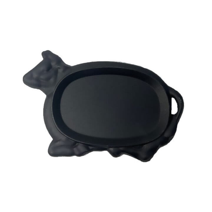 Cast Iron Cow Shaped Sizzling Plate