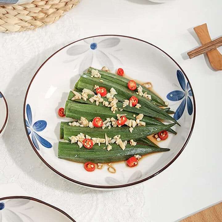 Hisseki Floral Deep Plate