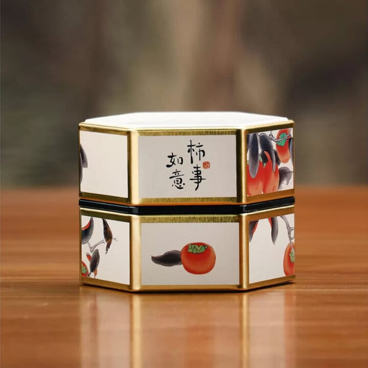 Persimmon Harmony Matcha Canister Persimmon Harmony Matcha Canister