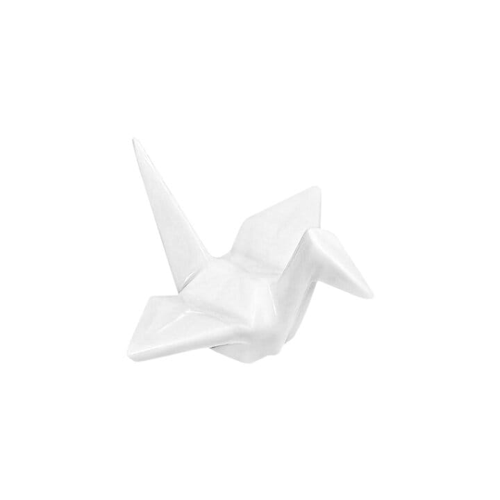 White Crane Origami Chopstick Rest White Crane Origami Chopstick Rest