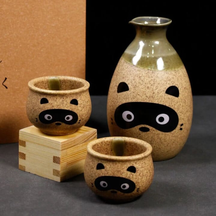 Japanese Tanuki Sake Gift Set Japanese Tanuki Sake Gift Set