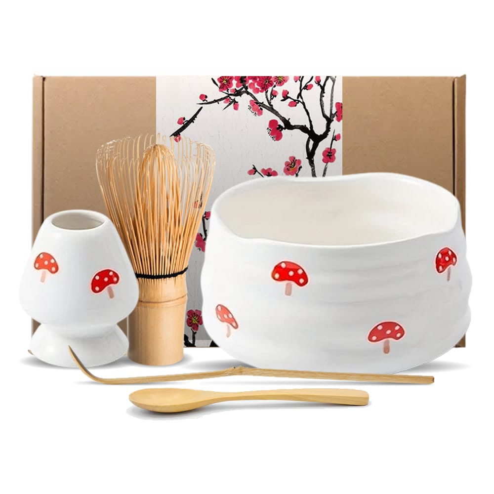 Akai Kinoko Matcha Tea Set