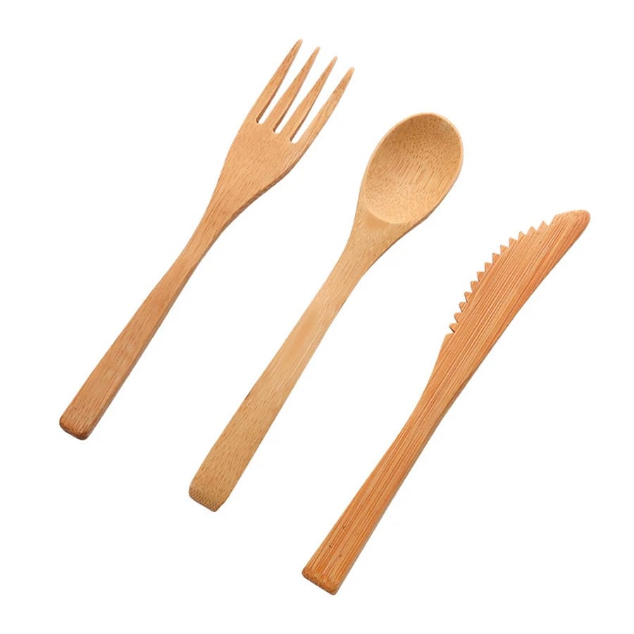 Bamboo Lunch Box Cutlery Set Bamboo Lunch Box Cutlery Set