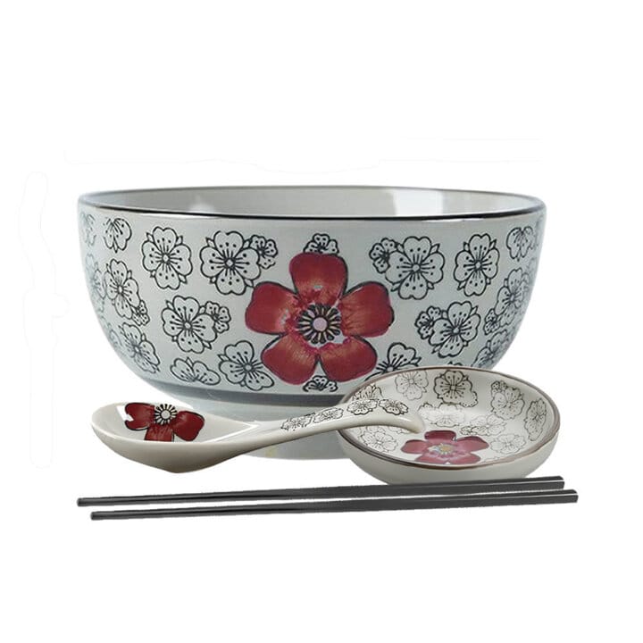 Crimson Underglazed Donburi Bowl Set Crimson Underglazed Donburi Bowl Set