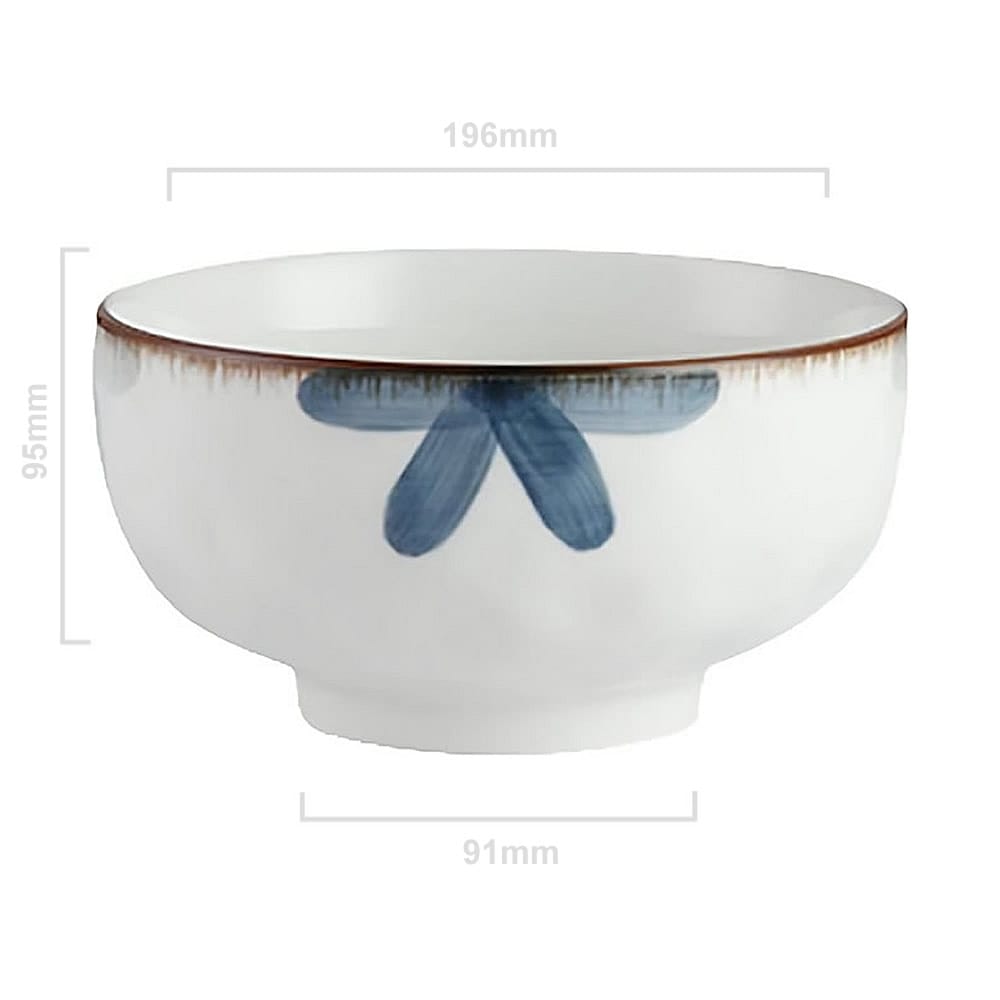 Hisseki Large Floral Ramen Bowl