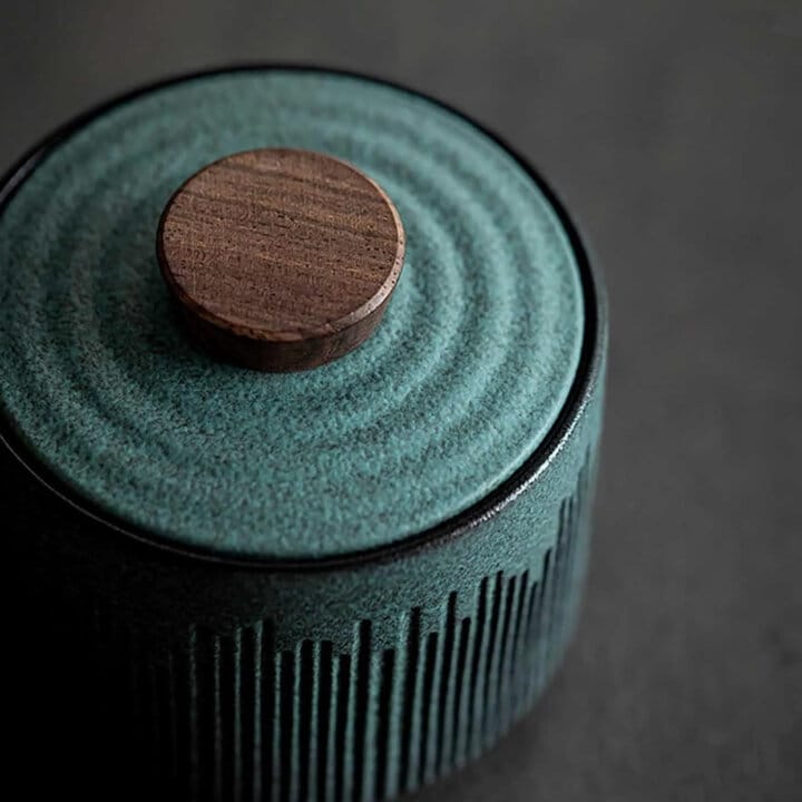 Midori Stoneware Matcha Tea Canister
