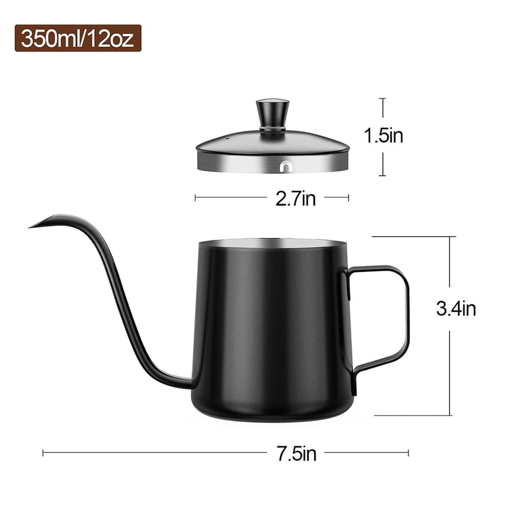 Black Gooseneck Hot Water Pitchers