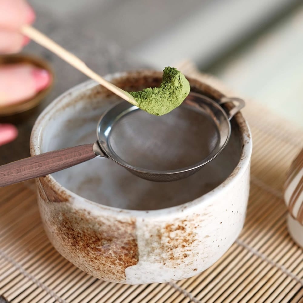 Dark Wood Matcha Strainer