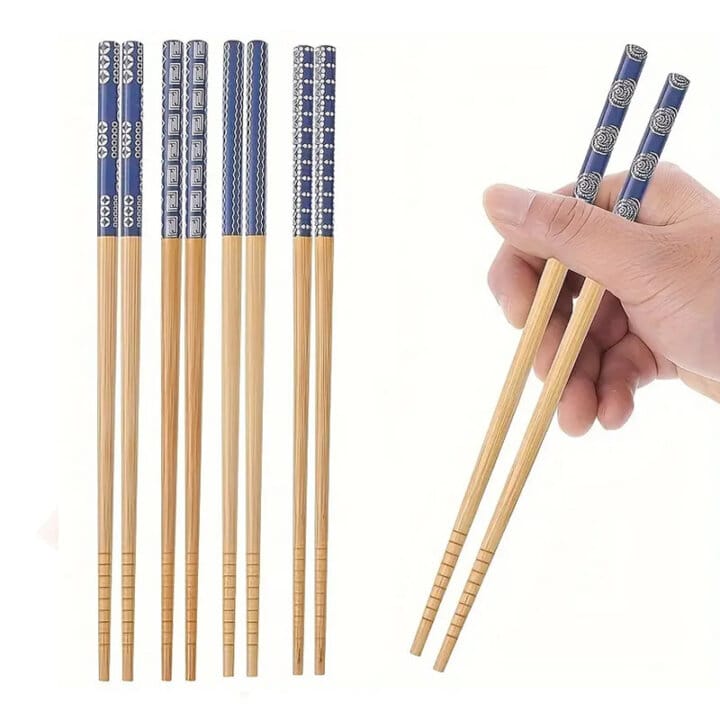 Holding Kimono Bamboo Chopsticks
