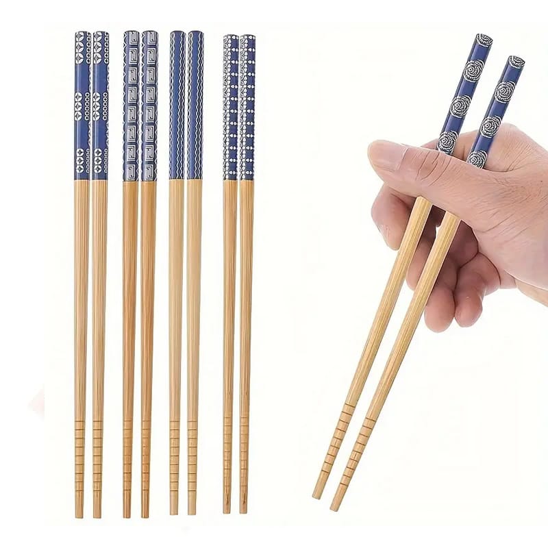Holding Kimono Bamboo Chopsticks