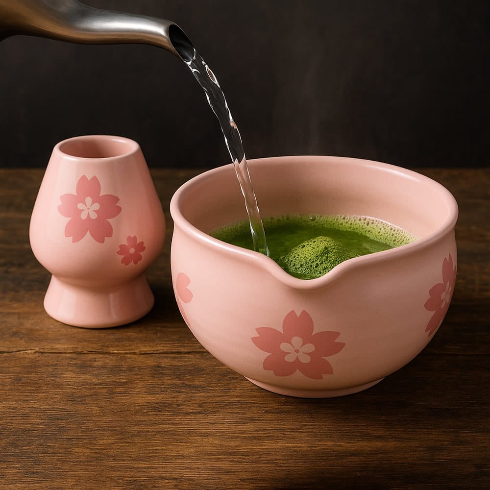 Kawaii Sakura Matcha Tea Set