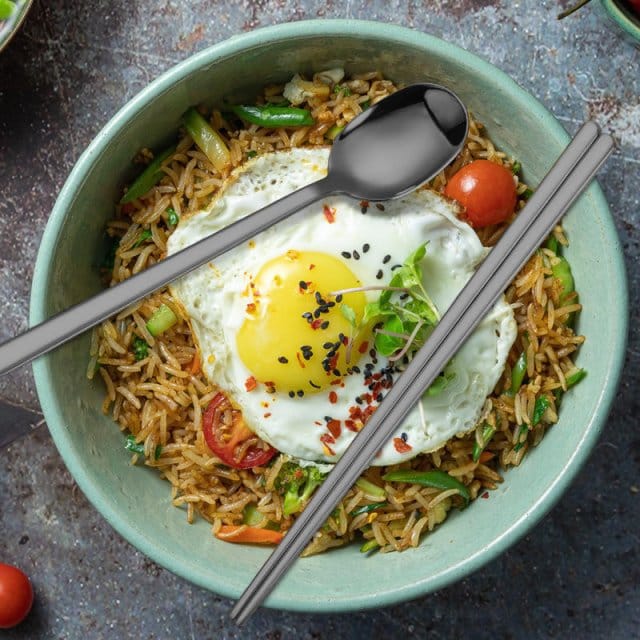 Korean Black Flat Spoon