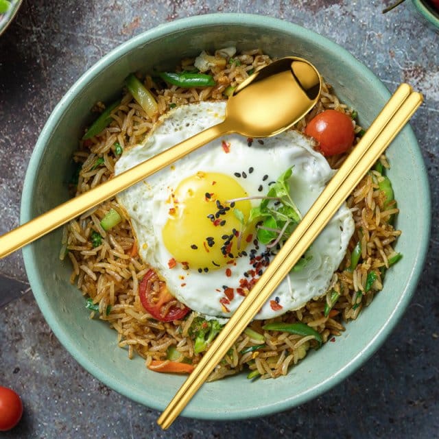 Korean Gold Flat Spoon