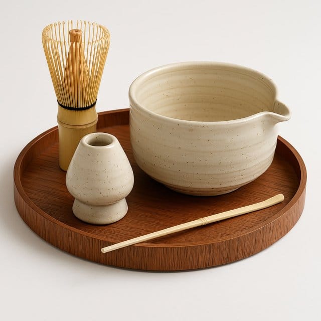 Natural Wood Round Serving Tray