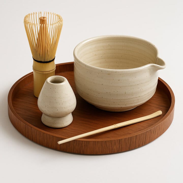 Natural Wood Round Serving Tray
